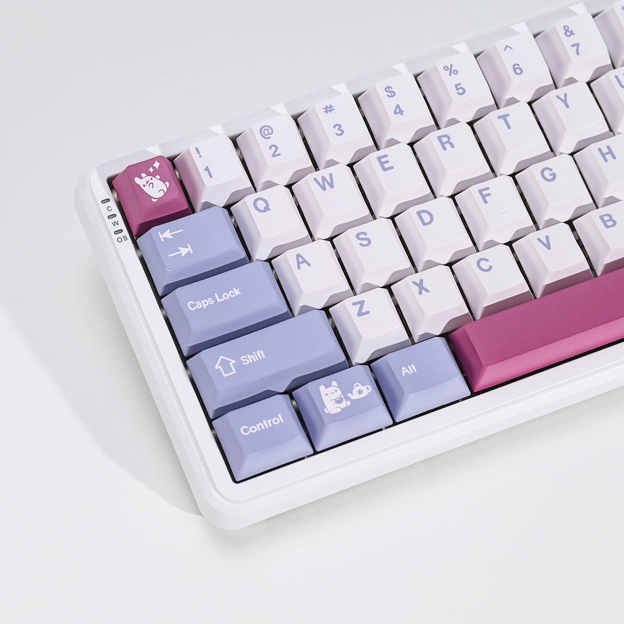 KBDiy Clone GMK Tuzi Keycap Retro Cute Cherry Profile Alice Keycap Custom für MX Magnetic Switch Gaming Mechanical Keyboard KIT – Detail 16