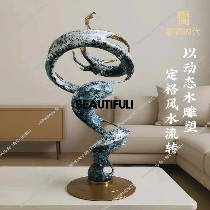 Brass ornaments, living room, light luxury entrance, home art, high-end desktop decoration