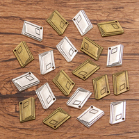 20PCS 13*20mm 2 Color Wholesale Metal Alloy Book Charms School Supplies Pendant For Jewelry Making DIY Handmade Craft