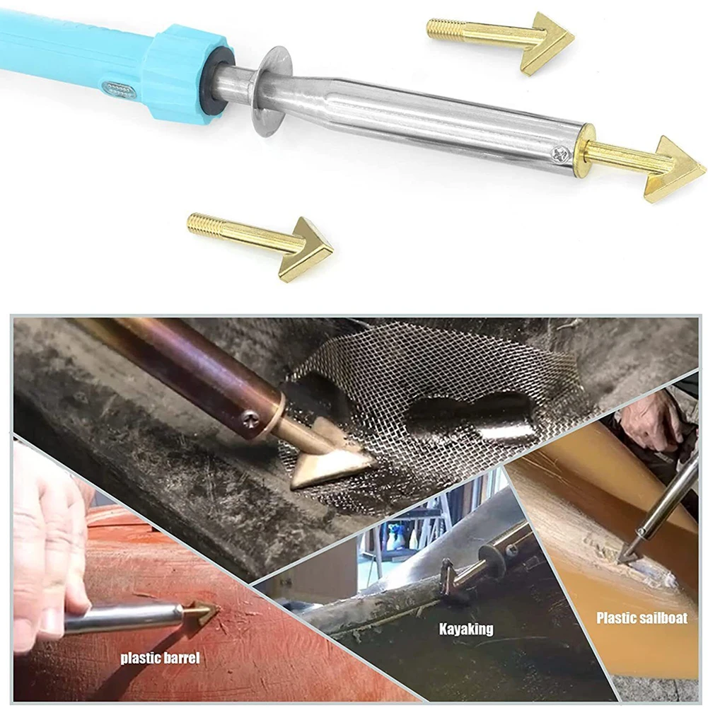 

Welding Kit Soldering Iron Set Practical Repair Kit Stainless Steel And Plastic Troweling Tool Useful Accessories