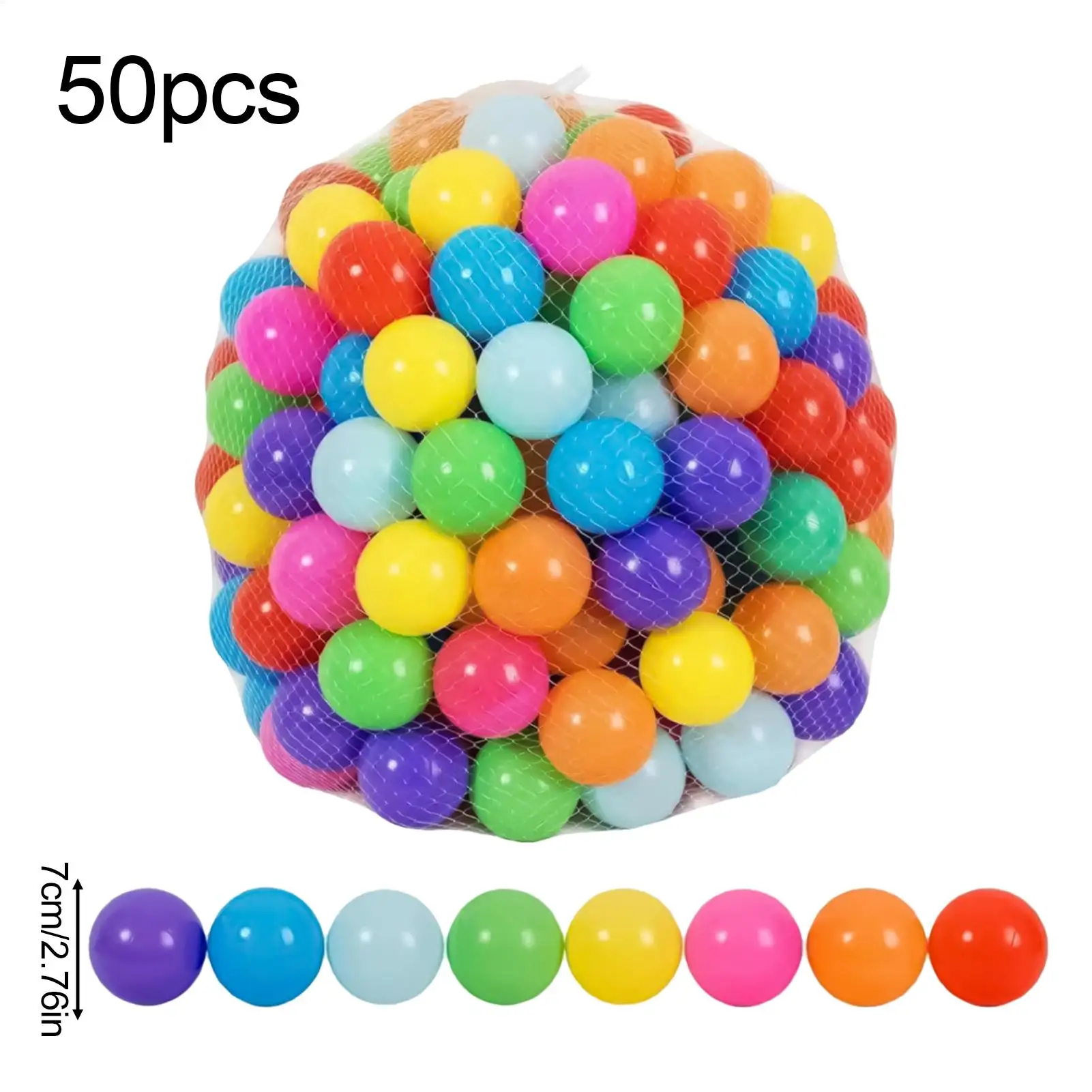 オーシャンボールピットおもちゃ 50個 鮮やかな色 厚みのあるグリップトレーニングアクセサリー 子供用 就学前の子供 屋内アクティビティ