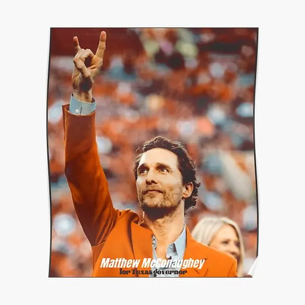 

Настенный плакат Мэтью макконаухи для Техасского гоэрнора, современная домашняя настенная винтажная декорация, картина, забавная печать, декор комнаты без рамки