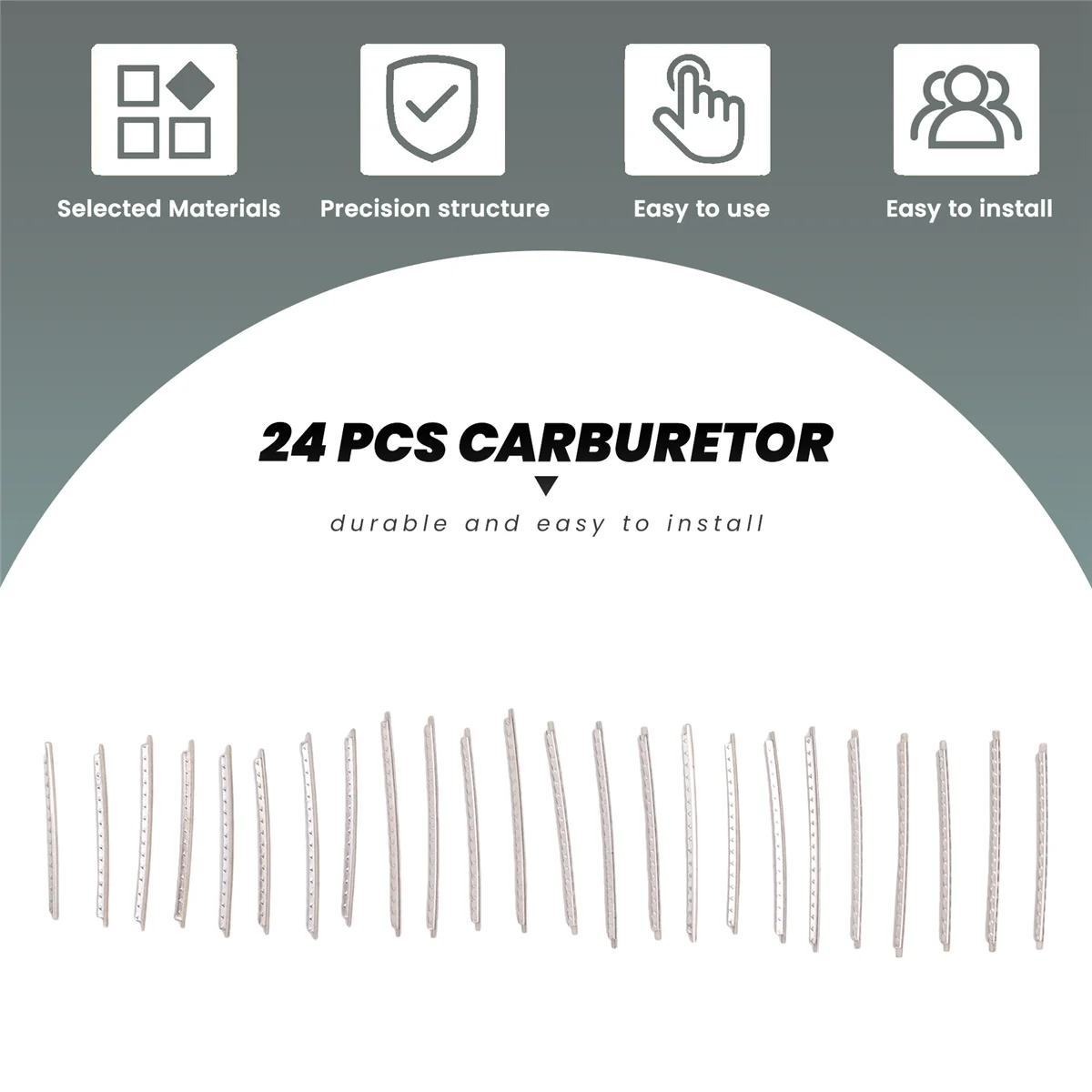 

AA85 2.2MM Acoustic Electric Guitar 24 Frets Fret Wire Fret wire Set, Silver