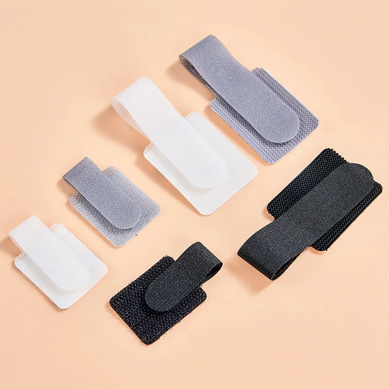 Self Adhesive Reusable Hook and Loop Cable Ties - Adjustable Cord Organizer Straps for Desk, Home & Office Cable Management