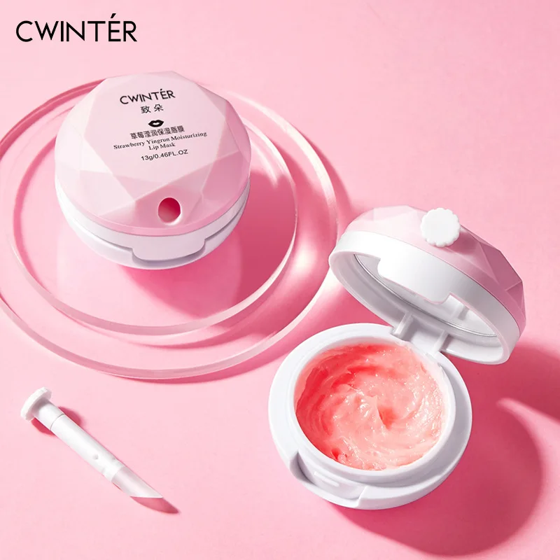 Lip Plumper Night Sleep Maintenance Moisturizing Lip Balm Flavor Nourish Relieve Dryness Reduce Fine Lines Protect Lip Care Mask