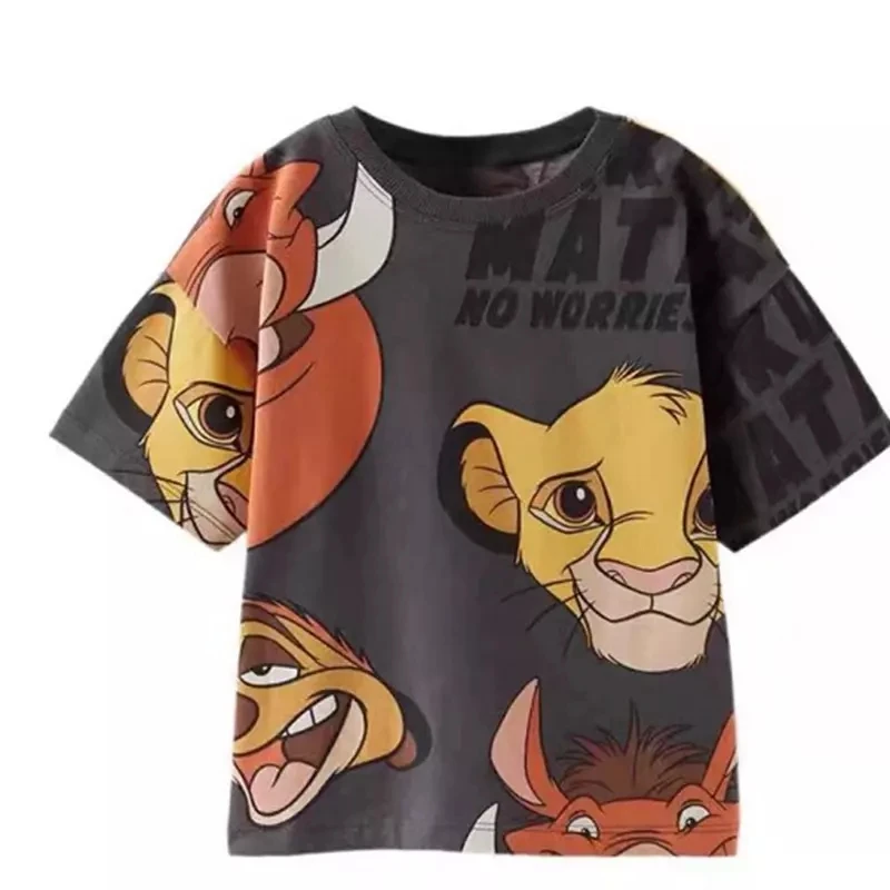 Cartoon Tshirt Boys Fashion Casual Summer Clothing Short Sleeve Cute Base Shirt Girls All-match Tops Children Mickey Mouse Tees