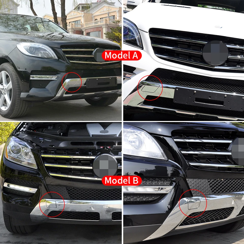 🚗 Tapa De Gancho Remolque Delantera Para Mercedes ML/GLE W166 2012-15 – Fácil Instalación