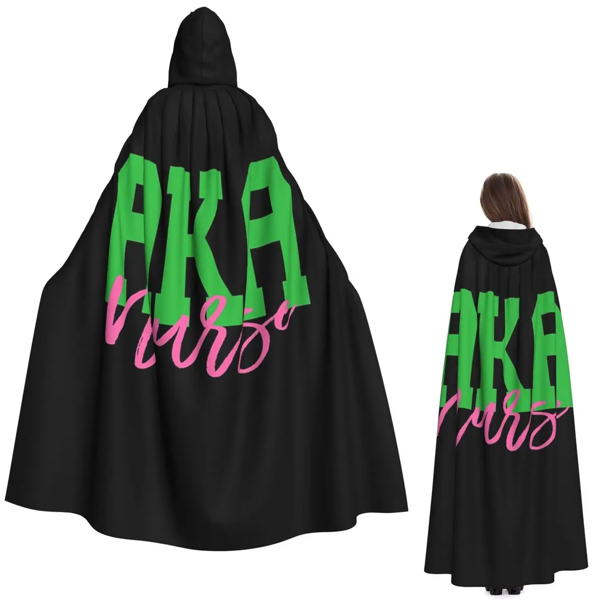 

Aka Shirts Aka Gifts Aka Nurse Long Hooded Cloak Witch Medieval Costume Cosplay Cape HalloweenParty Adult Unisex