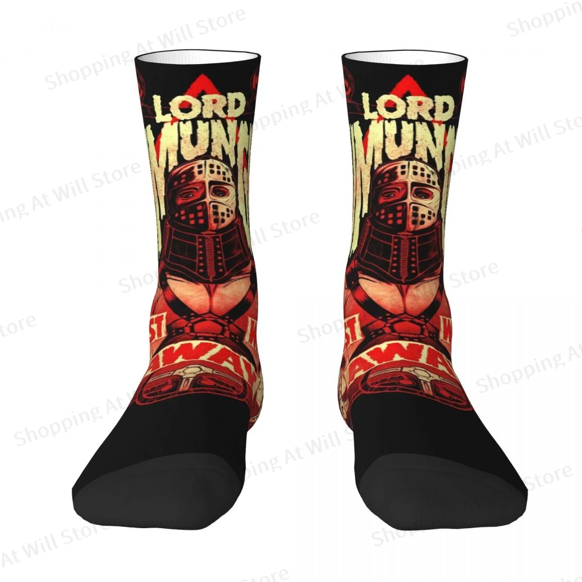 Mad Max Lord Humungus Men Women Round neck Socks Windproof Novelty Spring Summer Autumn Winter Stockings Gift