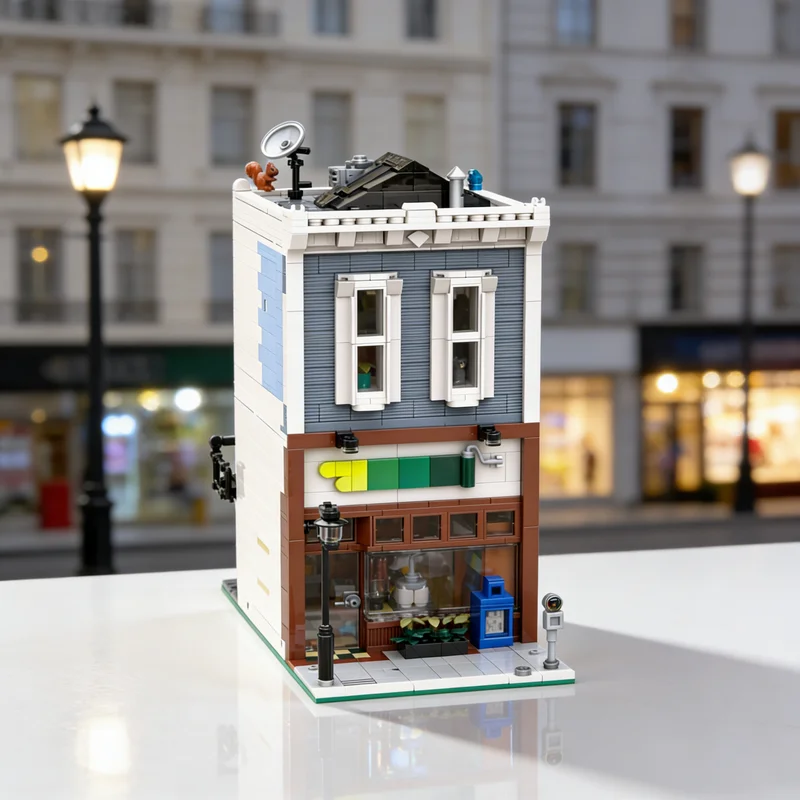 

1968pcs MOC Paint Of View Modular Streetscape Model Building Blocks Construction Toy Assemble Christmas Gift Creative DIY Idea