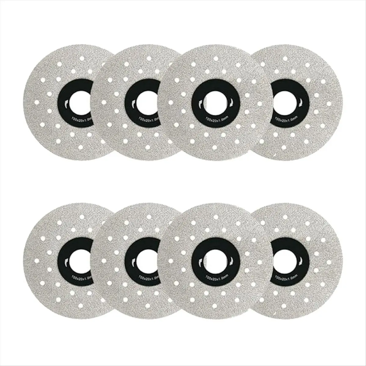 ABJY 8 pièces lame de coupe élargie poreuse, disques Para Cortar, disque indestructible pour meuleuse d'angle, disque de meule de coupe