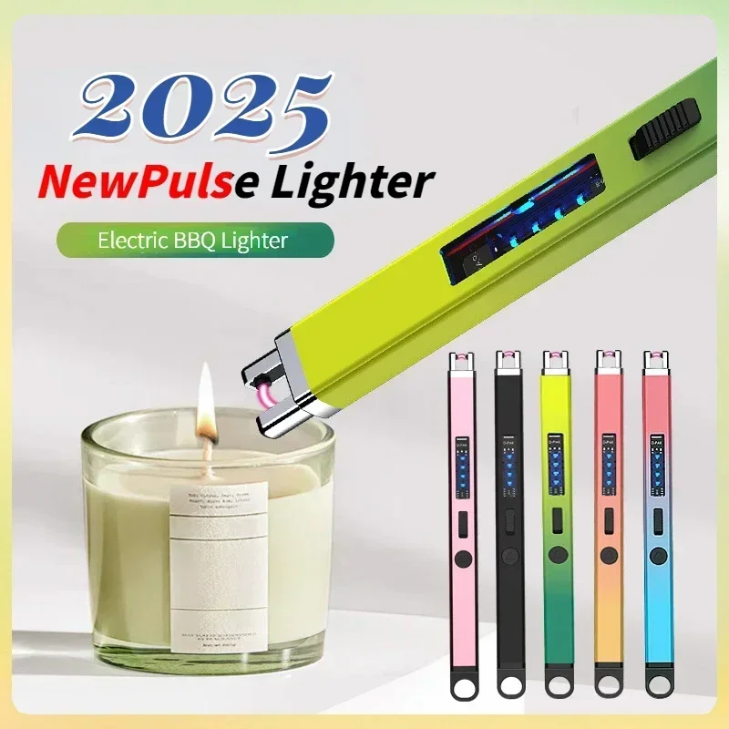 2025 Electric Arc Ignition Hose Windproof Candle USB Type-C Charging Gas Stove 360° Pulse Plasma Flameless Lighter