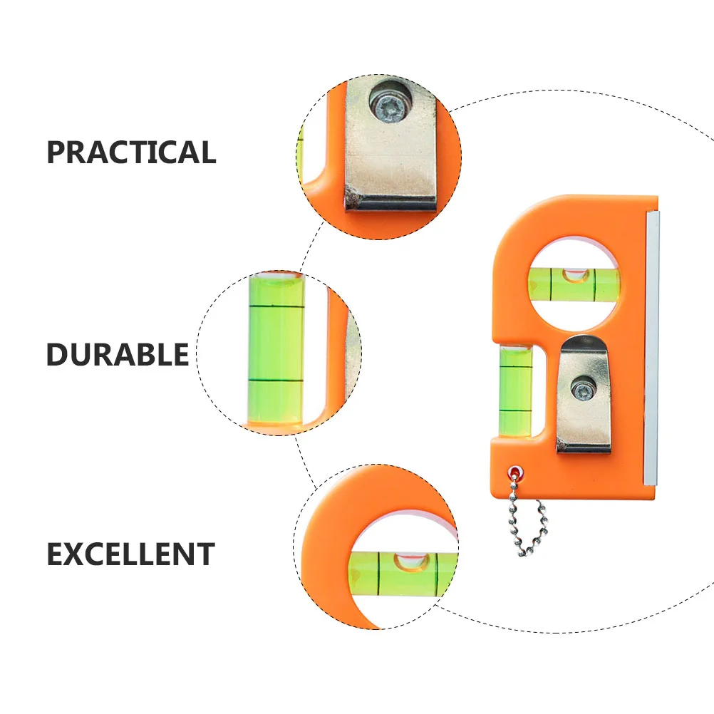 Règle d'équilibre de niveau à bulle, cintre de cadre, jauge, détecteur, photo, outil de poche, 2 pièces