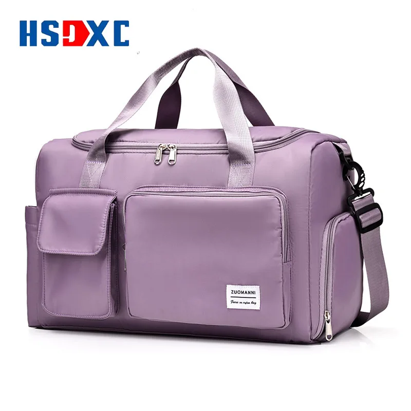 Travel Bag Luggage Handbag Women\'s Shoulder Bag Large Capacity Men\'s Waterproof Nylon Sports Gym Bag Ladies Crossbody Bag