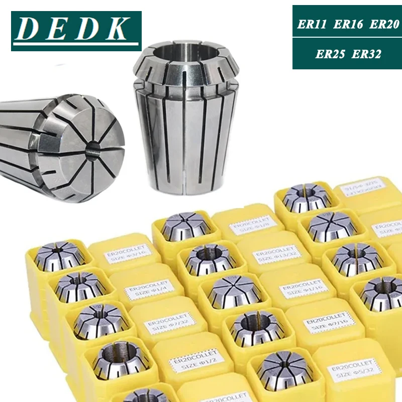 

ER11 ER16 ER20 ER25 ER32 ER40 Set ER Spring Collet Chuck 0.015mm for CNC Milling Tool Holder Engraving Machine Lathe ER Collect