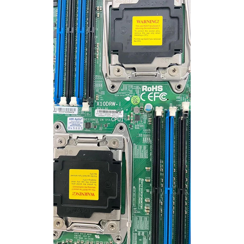 

Двусторонняя серверная материнская плата для Supermicro X10DRW-i X99 C612 DDR4 E5 V3 V4 Высокое качество