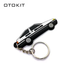 OTOKIT Car Styling AE86 Rubber Car Model Keyring Fujiwara Tofu Shop Initial D RACING Performance Car Keychain Accessories