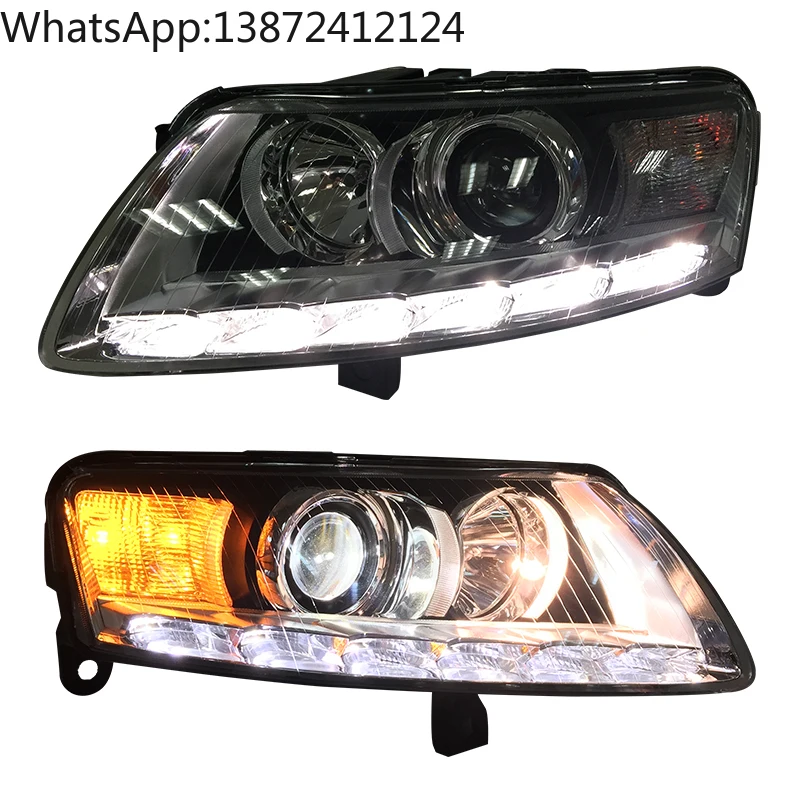 

YU GUANG for Audi A6 C6 2005 2008 Front Head Lights Car Accessories LED Headlights Upgrade Durable Audi A6 matrix Headlight Head