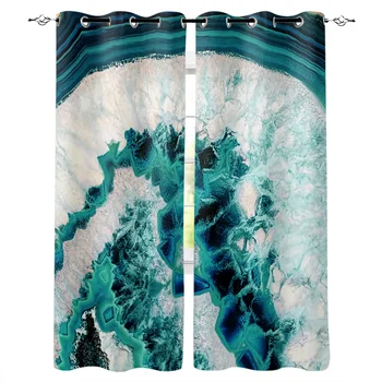Crystal Agaat print curtains kitchen bedroom window treatment curtains living room home decor curtains