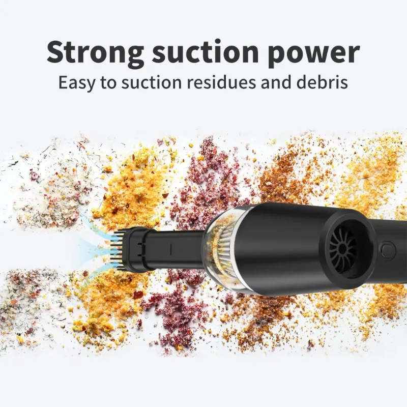 Airo Electric Car Battery-Powered Cordless Handheld Vacuum Cleaner HEPA Filter 7000Pa Suction Portable Blower for Home Car view 2
