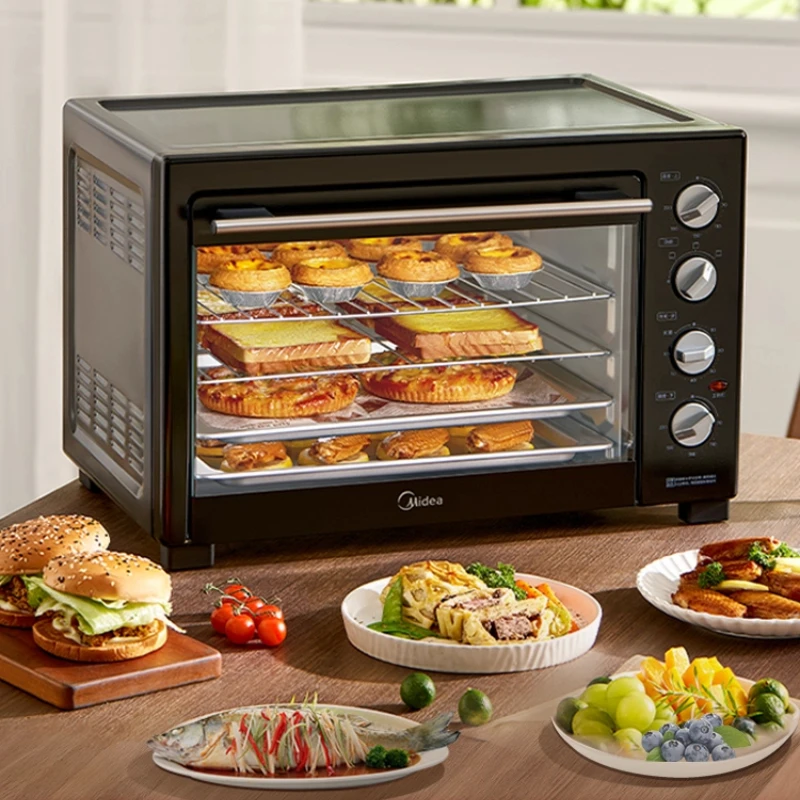 Horno doméstico pequeño, nuevo, gran capacidad, multifuncional, horno eléctrico para hornear, Freidora De Aire Sin Aceite, accesorios De cocina