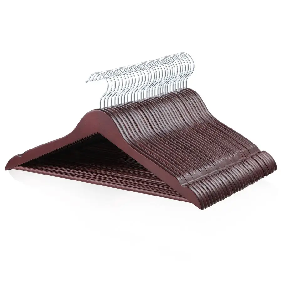 

Деревянные вешалки для одежды, 30 упаковок, вишня