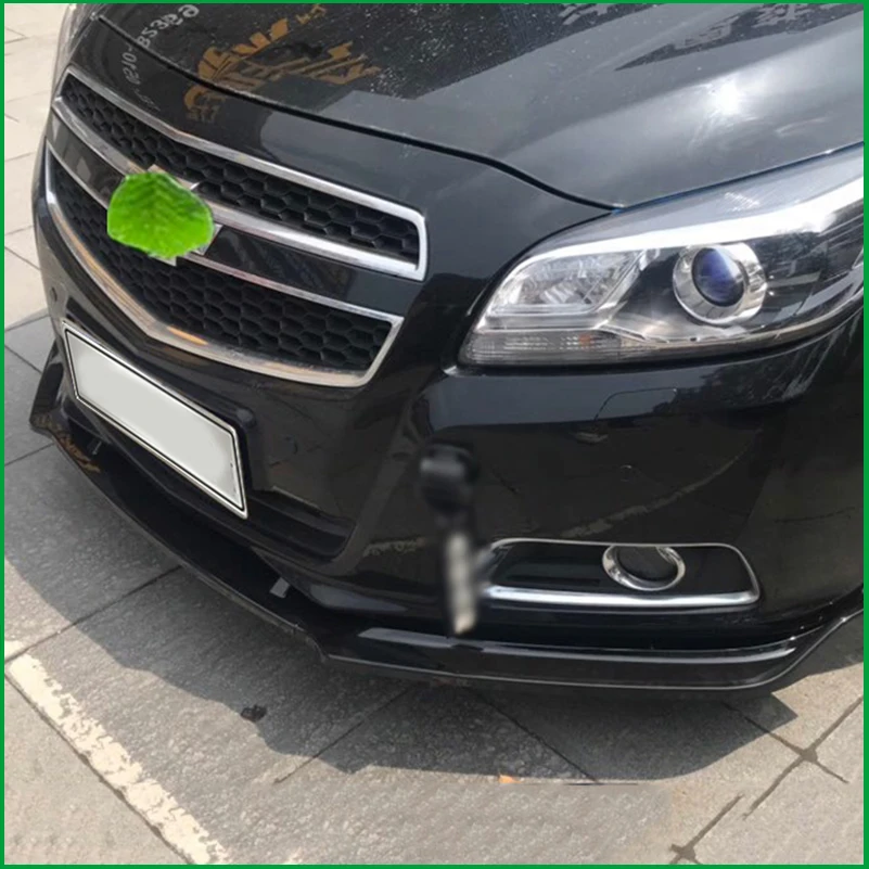 For Chevrolet Malibu 2011-2014 Front Bumper Lip Diffuser Decorative Protector Plate Cover Trim Car Styling Auto Accessories