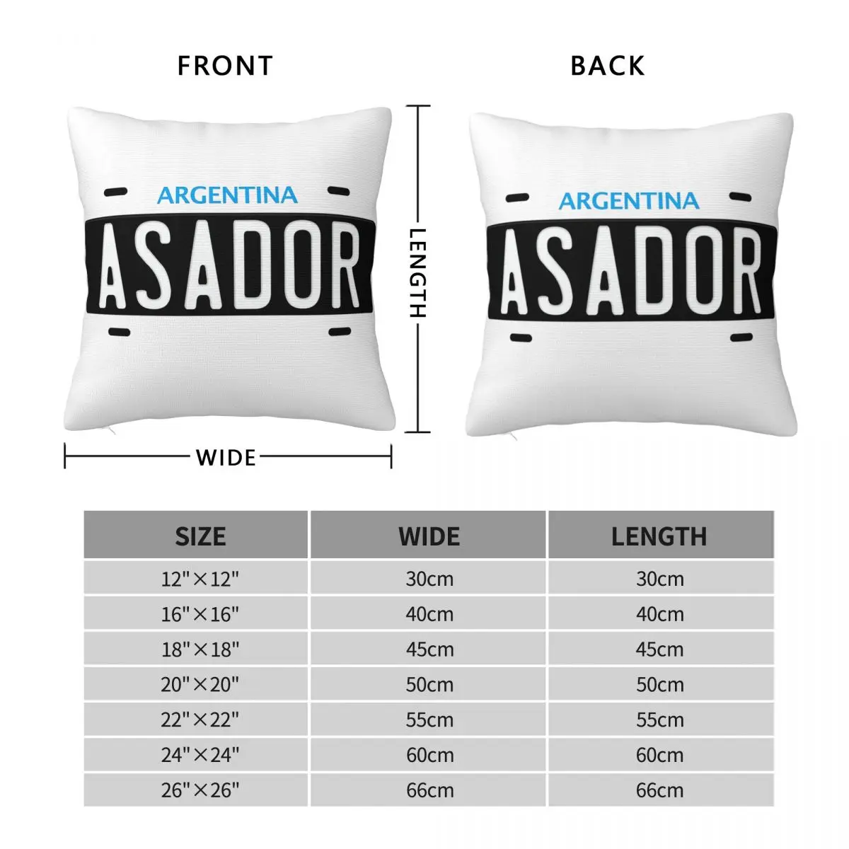 Argentinian Asador Argentina BBQ Grillmaster Square Pillowcase Pillow Cover Polyester Cushion Throw Pillow for Home Bedroom