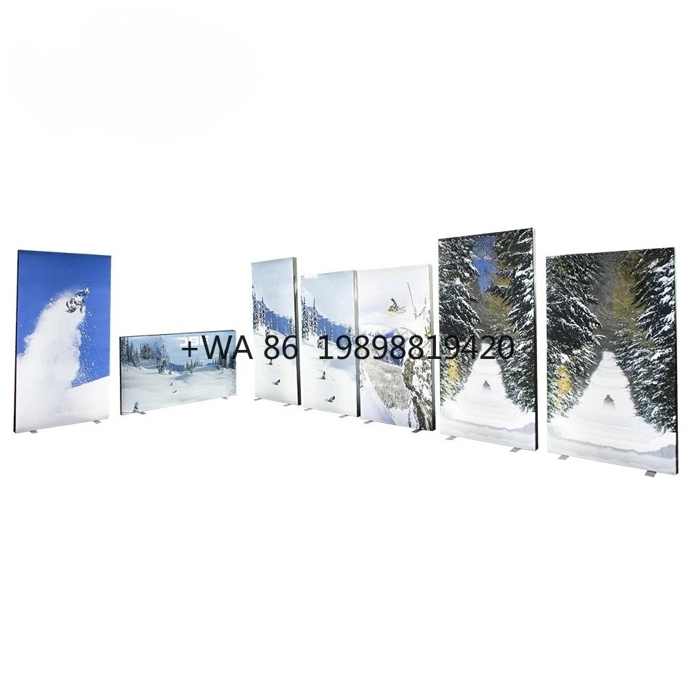 

Painting Light Box Booth with Shelves Arched Double Sided Backlit Fabric Led Waterproof Lightboxes Large Display