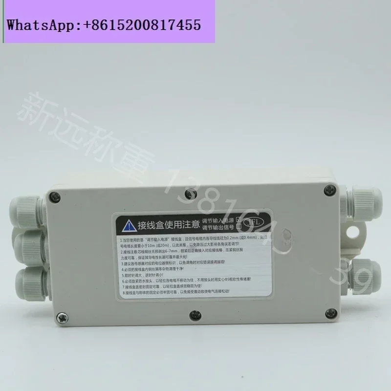 Small weighbridge junction box 4 wires 5 holes/stainless steel load cell junction box