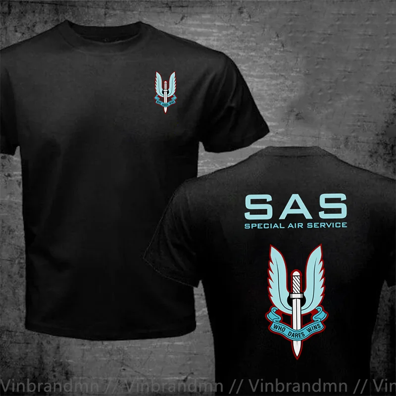 New Special Air Service Sas United Kingdom Fashion O-Neck Men Short-Sleeve Casual Tee Black Army Green T-Shirt Harajuku Clothing