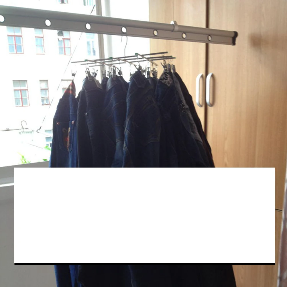 

Clothes Drying Rack Saver Indoor Outdoor Stainless Steel Hanger Laundry Clips Strong Grip Flat Proof