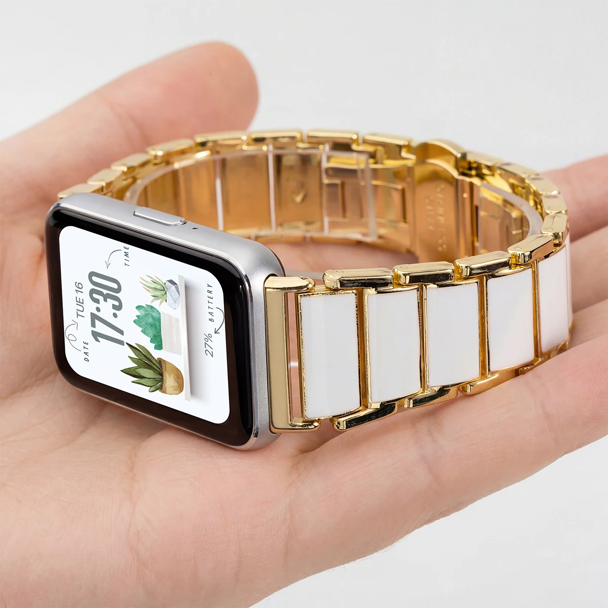 Pulseira de Metal para Samsung - Ceramic Link Bracelet avaliação e preço