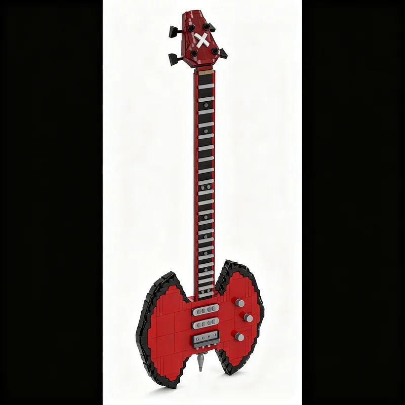2231pcs MOC Creator Marceline Life Size Bass Guitar Adventure Model Building Blocks Architecture Toys Christmas Gift Idea Brick