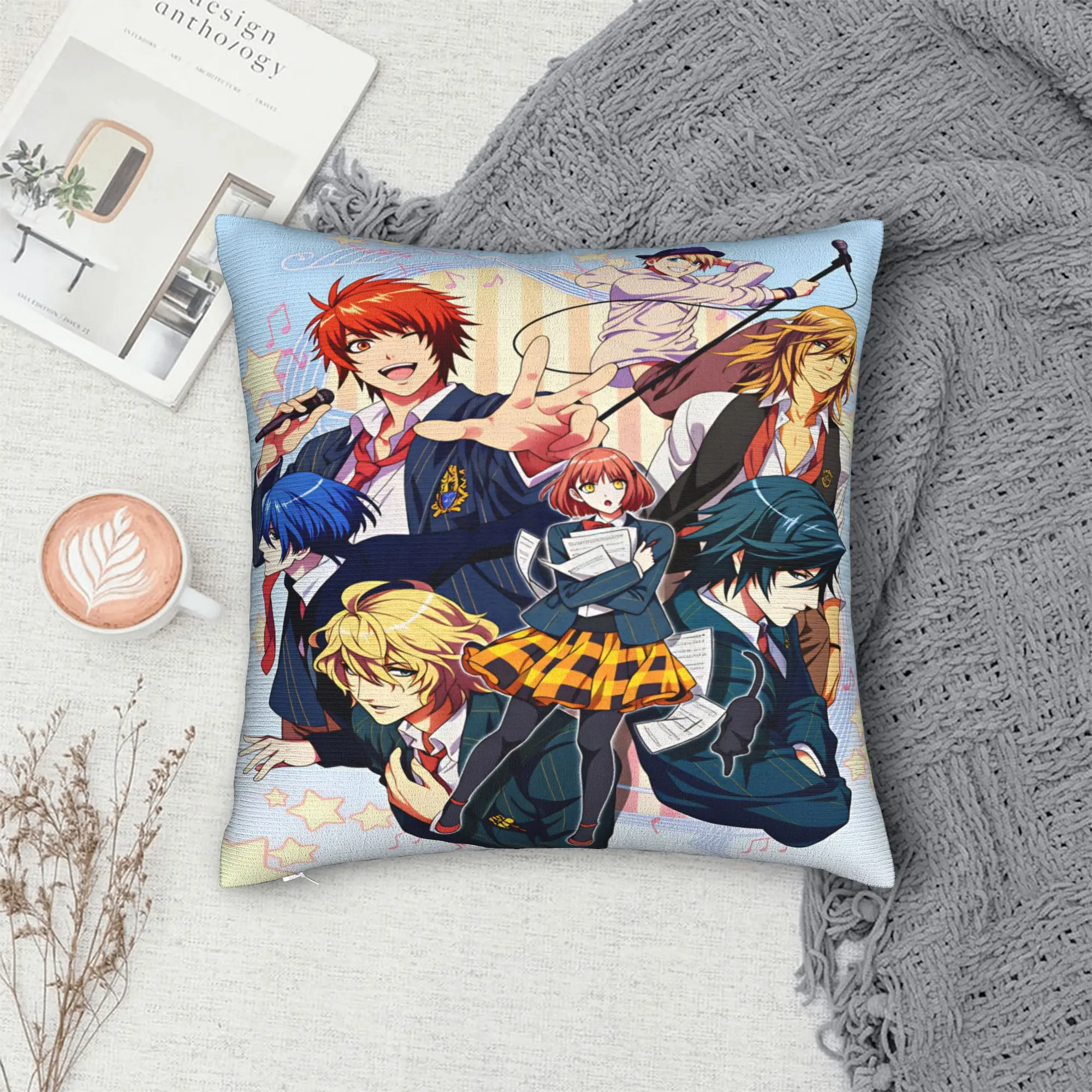 U-Uta no Prince-sama Hijirikawa Masato   Pillow Case  Soft Pillow Cover Retro Trendy Cushion Cover For Sofa Home Decor