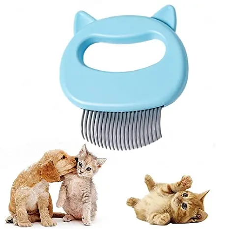 

Pet comb comb shell soft brush hair removal beauty massage for cats and dogs