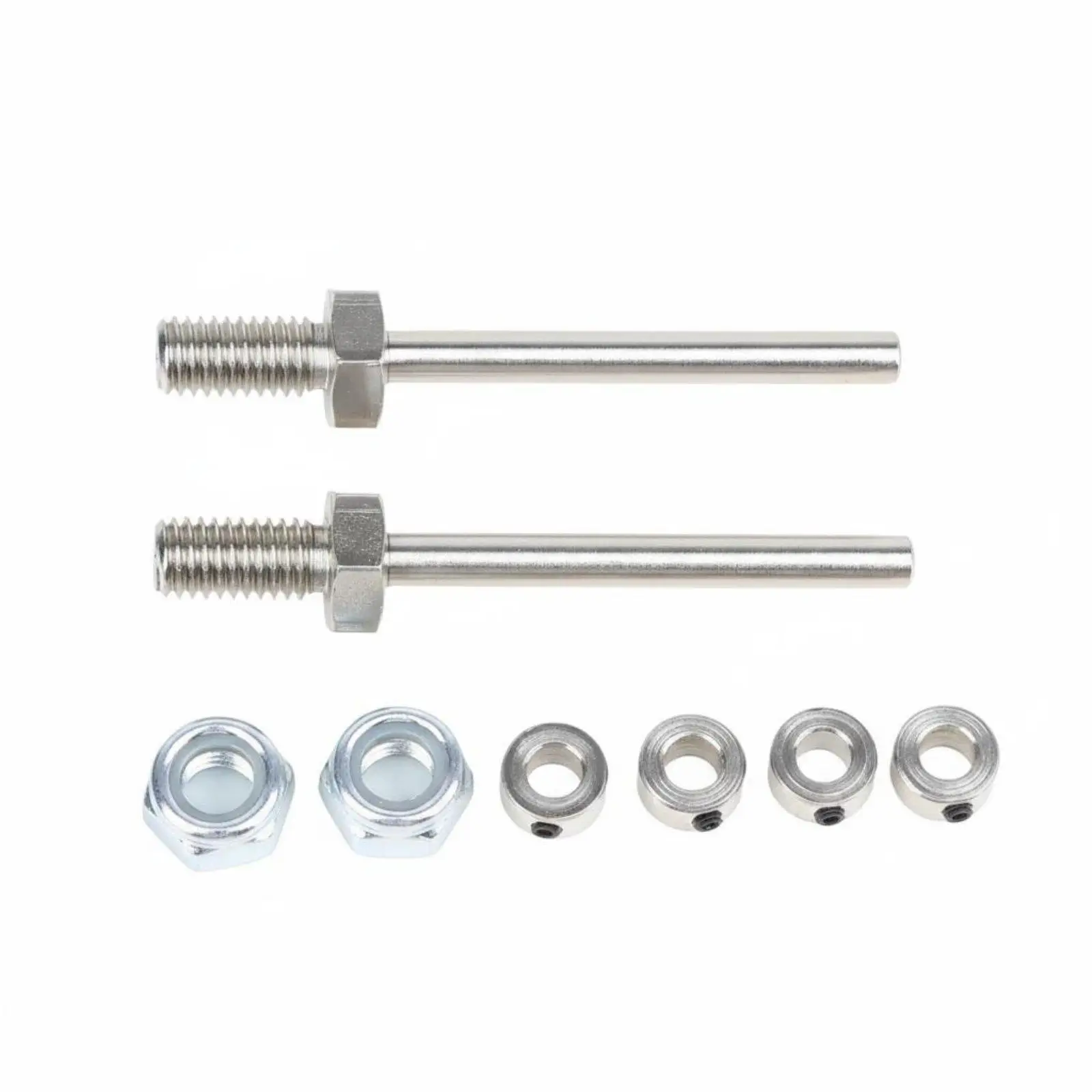 RC Airplane Wheel Axle with Stopper for Fixed Wing Model Craft CNC Steel Landing Gear Accessory Parts