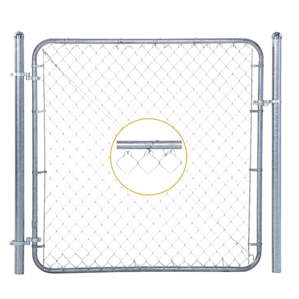 HLZS-لربطات ربط السلسلة لسياج ربط السلسلة، 100 عبوة من أسلاك ربط السياج شديدة التحمل، شريحة سياج الكلب #2