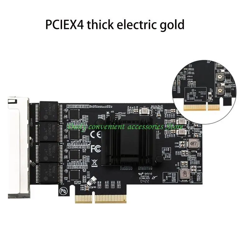 

97QB 4-Port 2500Mbps PCI-E Card Gigabit Card RTL8125 RJ45 Game Card PCIE 2.5G LAN Adapter Card