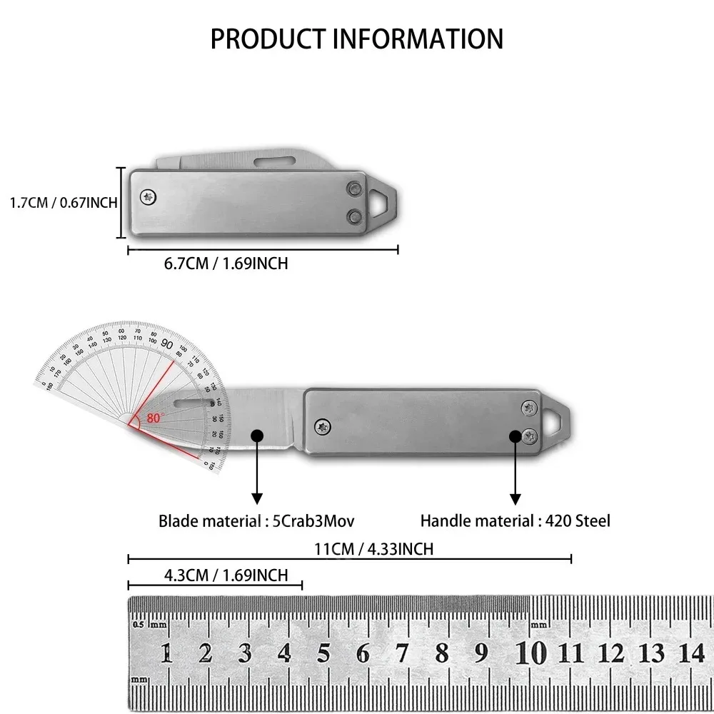 Stainless Steel Outdoor Multi Functional Mini Home Knife Wilderness Camping Picnic Fishing Fruit Knives Open Box Express Knife