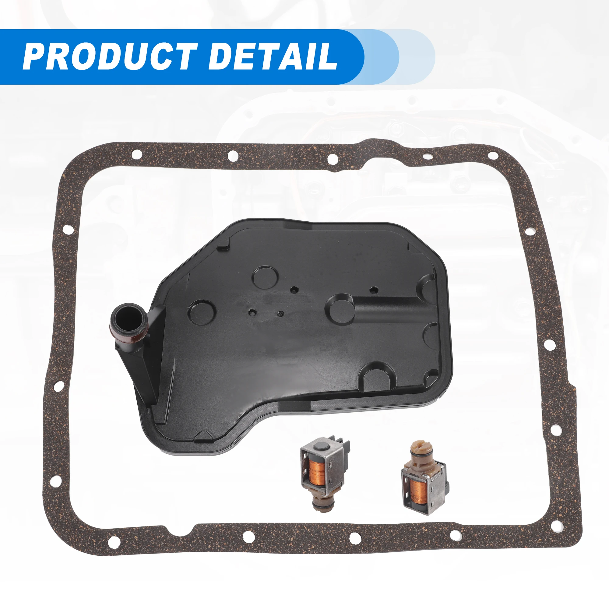 UXCELL 4L60E/4L65E/4L70E Transmission Shift Solenoid Filter Gasket Kit Fit for Cadillac Escalade 1999-2009 No.24208576