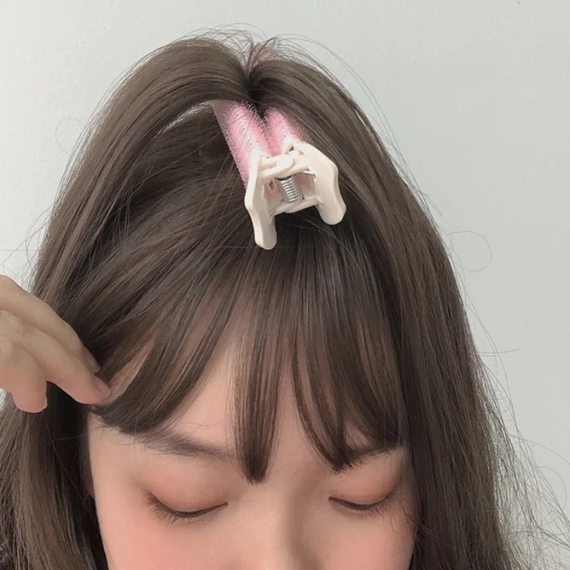 Korean Pink 1/2pc Hair Root Fluffy Clips Hair Styling Tools for Women Girls Traceless Fixed Forehead Bangs Hair Curl Accessories