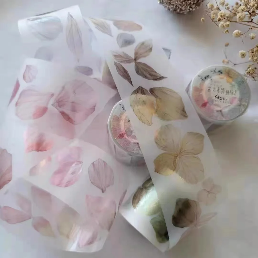 

Сказочный Мару Vinatage, специальный цветок в рулоне, 2 васи ленты для изготовления открыток, DIY Скрапбукинг, этикетка, наклейка