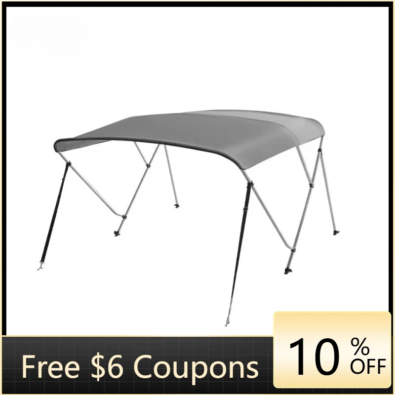 

STLF HOMFUL 3 Bow Stainless Steel Round Tube Boat Canopy Marine Hardware Pontoon Boat Bimini Top