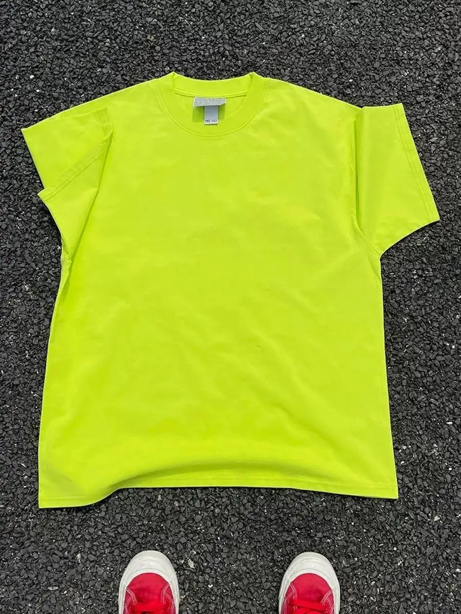 夏のメンズルーズカジュアル半袖tシャツプラスサイズ300ポンドアメリカン香港スタイルピュアカラー快適トップス