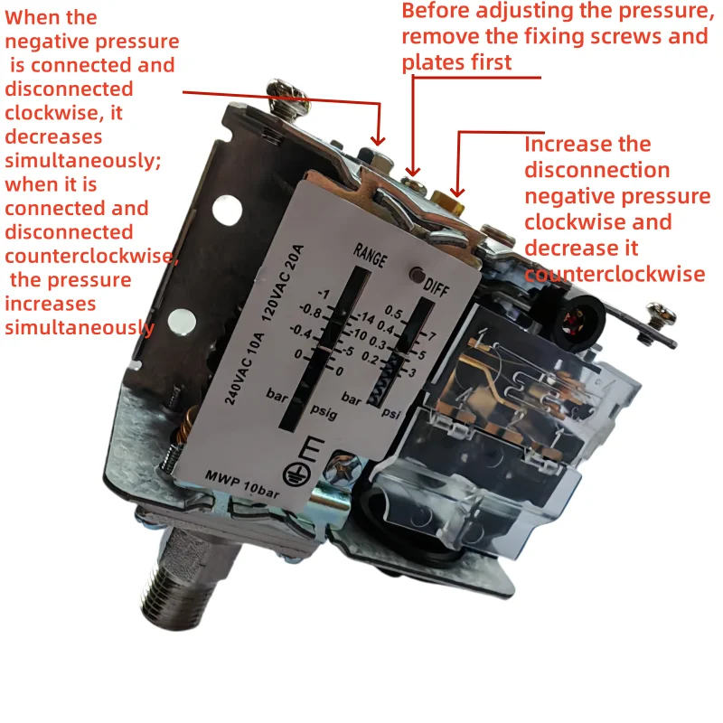 Picture 3: LEFOO Vacuum Negative Pump 12V 220V 380V Pressure Switch Start Stop Controller