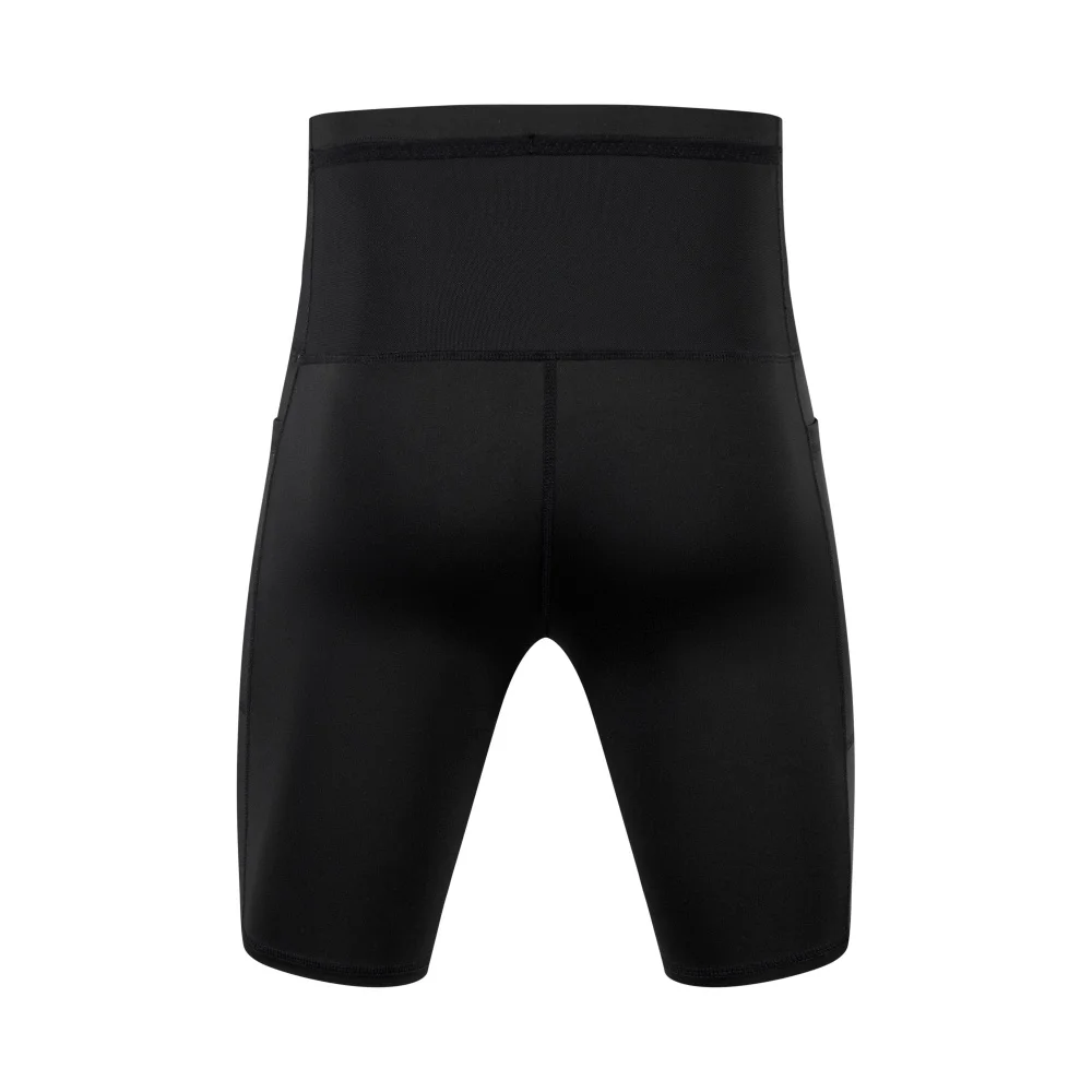 Herren-Kompressions-Marathon-Laufshorts mit Hüfttasche, schnell trocknend, für Training, Fitness, Sport, enge Shorts – Detail 14