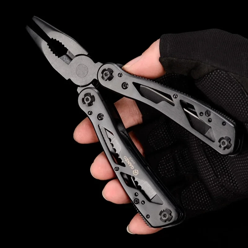 Ganzo G202B Multitool Folding Knife Plier Bits Outdoor Camping Multifuntional EDC Multi Hand Tool G202 Pocket Mini Scissors