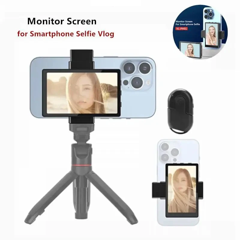 Kingma Smartphone Vlog Selfie Monitor Screen Magnetic Using Phone Rear Camera Custom Selfie Vlog Live Stream For Android Iphone