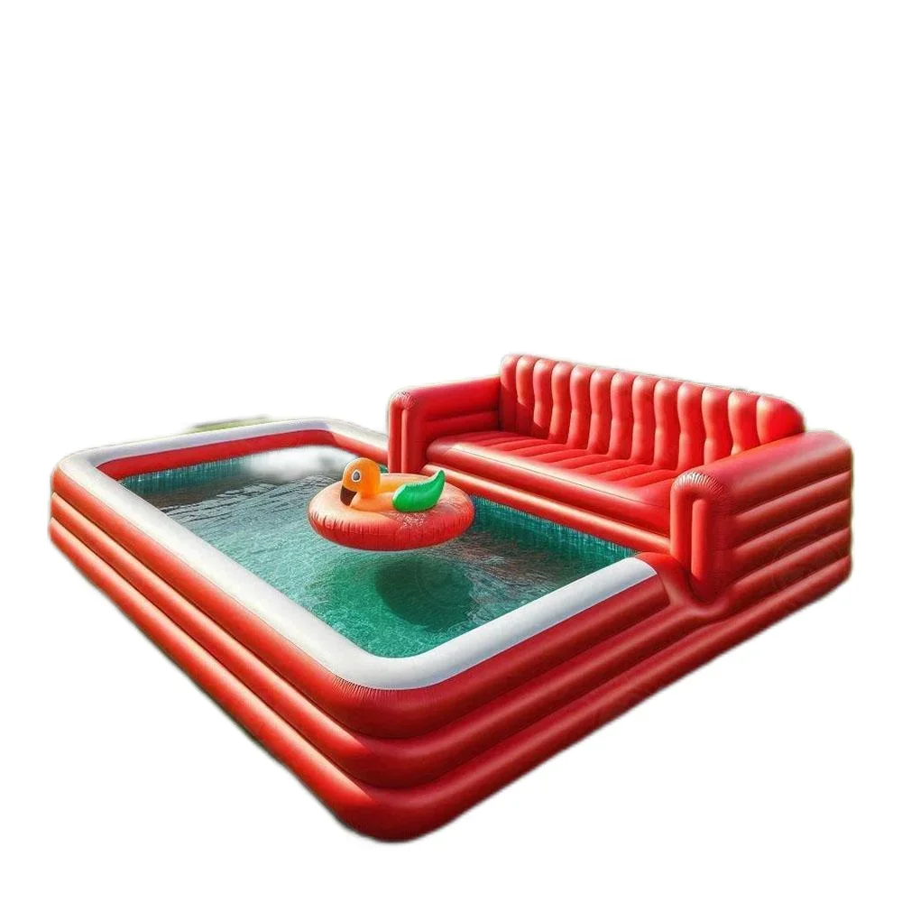 Inflatable Sofa with Pool in The Middle Inflatable Sofa Lounger Pool Inflatable Pool Couch